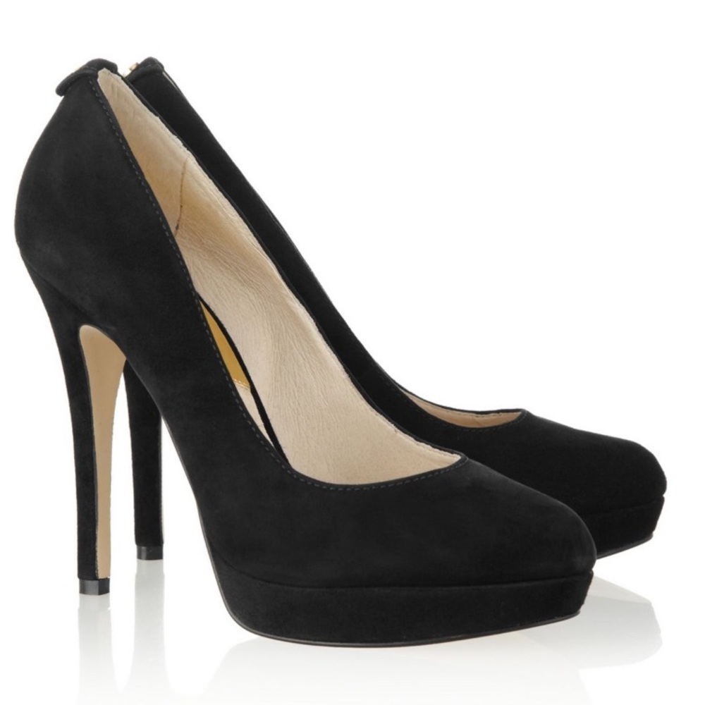 MICHAEL Michael Kors Black York Suede Pumps